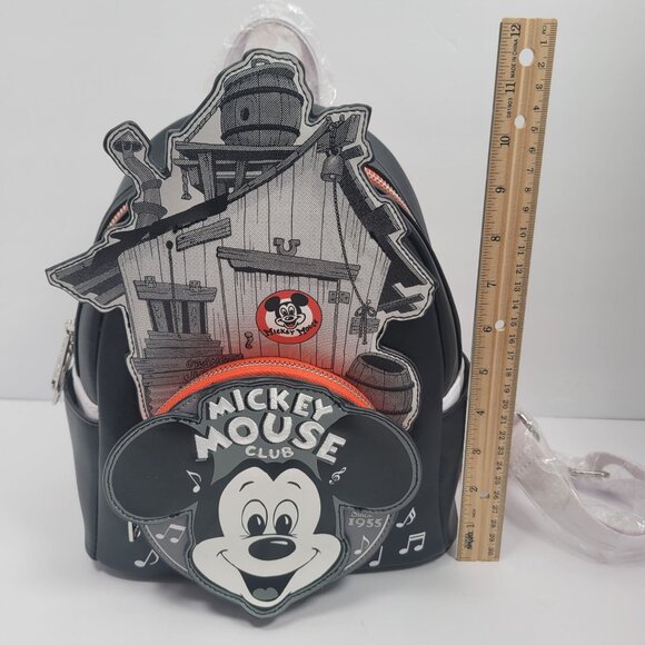 Loungefly Disney100 Mickey Mouse Club Mini Backpack NEW - Picture 7 of 8